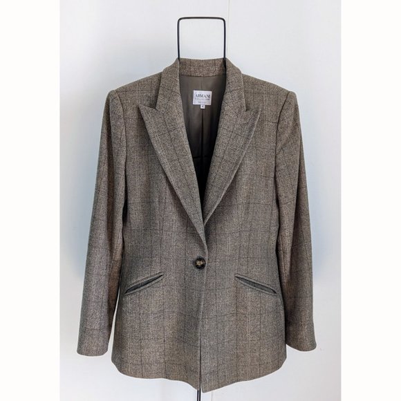 Armani Collezioni Wool & Cashmere Blazer, Sz 46/10-12 - Picture 1 of 5